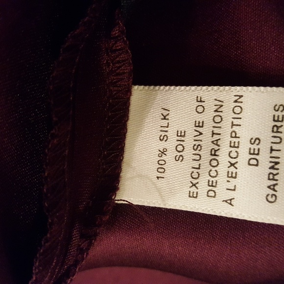 Elegant violet silk skirt - Picture 4 of 4